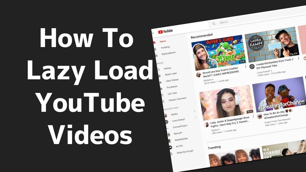 How To Lazy Load YouTube Videos & Optimize Their Load Speed