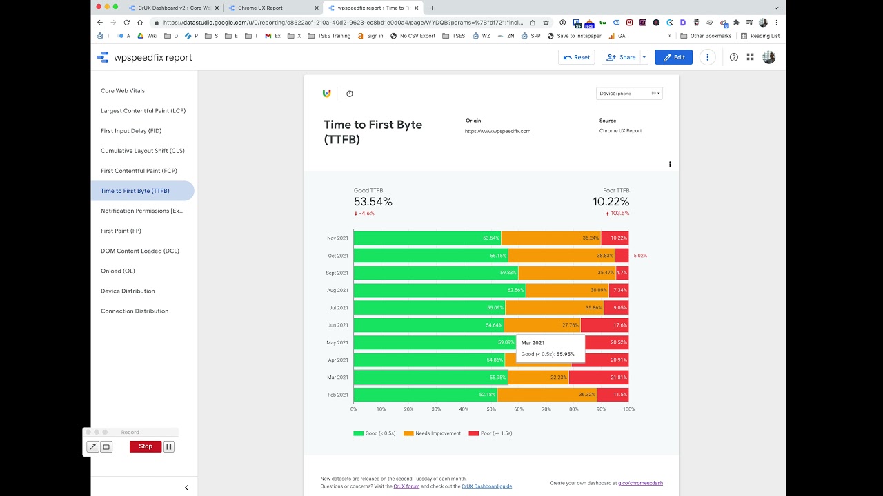 NitroPack Review - How To Setup Your CRUX Dashboard Core Web Vitals Report